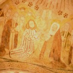 Chiesa: affreschi monocromatici: vita di Cristo