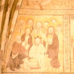 Chiesa: affreschi monocromatici: vita di Cristo