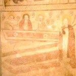 Chiesa: affreschi monocromatici: vita di Cristo