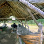 Museo: tettoia riparo barche, cortile