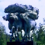 Monumento: in bronzo, cavalli